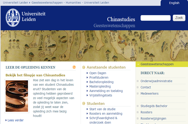 Sinological Institute, Leiden Univerisity Sinological Institute, Leiden Univerisity